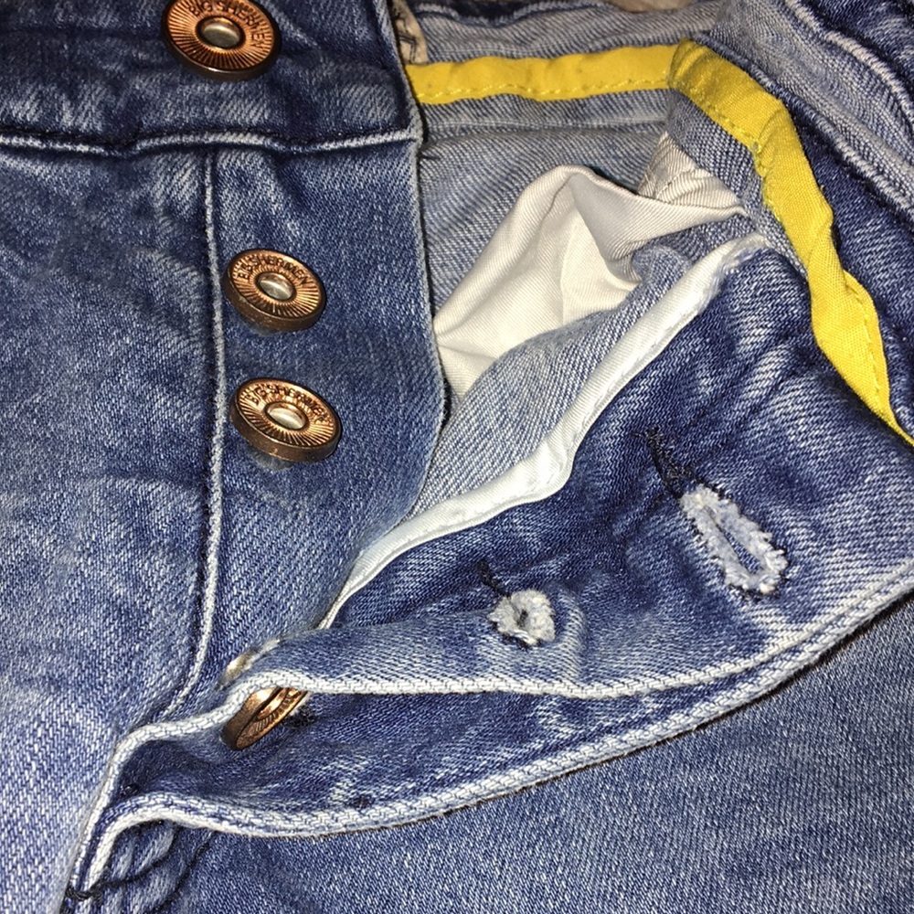 Big Sherman Men's Blue Jeans Size 32/30 Skinny Straight Leg Slim Fit Casual - Picture 8 of 12